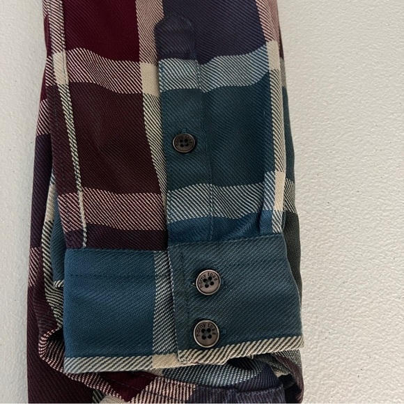 Hornytoad Plaid Button Down Men's Small Long Sleeve Front Pockets Multicolor - Picture 4 of 11